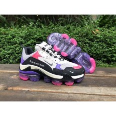 NIKE AIR VAPORMAX x BALENCIAGA TRIPLE S WHITE PINK PURPLE BLACK