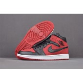 AIR JORDAN 1 MID GYM RED BLACK 554724-610