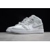 AIR JORDAN 1 MID GS WHITE GREY PINK 555112-012