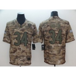 Chicago Bears #34 Walter Payton Camo Salute To Service Limited Nike NFL Men Jersey