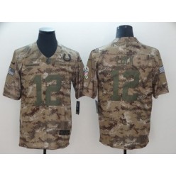 Indianapolis Colts #12 Andrew Luck Camo Salute To Service Limited Nike NFL Men Jersey