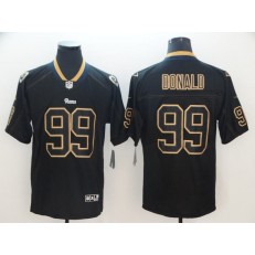 Los Angeles Rams #99 Aaron Donald Black Shadow Legend Limited Nike NFL Men Jersey