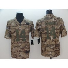 New York Jets #14 Sam Darnold Camo Salute To Service Limited Nike NFL Men Jersey