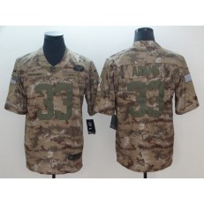 New York Jets #33 Jamal Adams Camo Salute To Service Limited Nike NFL Men Jersey