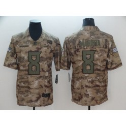 Tennessee Titans #8 Marcus Mariota Camo Salute To Service Limited Nike NFL Men Jersey