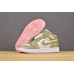 AIR JORDAN 1 MID GS GREEN WHITE PINK 555112-225