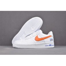 NIKE AIR FORCE 1 LOW NYC HS WHITE BLUE ORANGE 722241-844