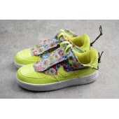NIKE AIR FORCE 1 LOW WHITE FLUORESCENT GREEN QD1801-888
