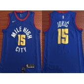 Denver Nuggets #15 Nikola Jokic Blue Nike Swingman Jersey