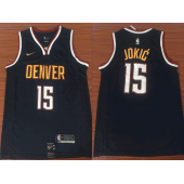 Denver Nuggets #15 Nikola Jokic Navy Nike Swingman Jersey