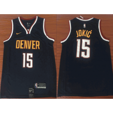 Denver Nuggets #15 Nikola Jokic Navy Nike Swingman Jersey
