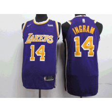 Los Angeles Lakers #14 Brandon Ingram Purple 2018-19 Nike Authentic Jersey