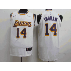 Los Angeles Lakers #14 Brandon Ingram White 2018-19 Nike Authentic Jersey