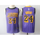 Los Angeles Lakers #24 Kobe Bryant Purple 2019 City Edition Nike Swingman Jersey