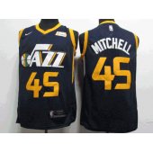 Utah Jazz #45 Donovan Mitchell Navy Nike Swingman Jersey