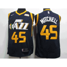 Utah Jazz #45 Donovan Mitchell Navy Nike Swingman Jersey
