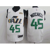 Utah Jazz #45 Donovan Mitchell White Nike Swingman Jersey