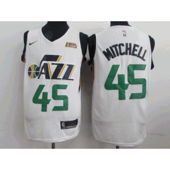 Utah Jazz #45 Donovan Mitchell White Nike Swingman Jersey