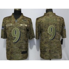 Baltimore Ravens #9 Justin Tucker Camo Salute To Service Limited Nike NFL Men Jersey