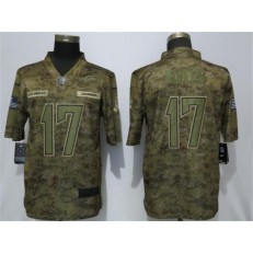 Los Angeles Chargers #17 Philip Rivers Camo Salute To Service Limited Nike NFL Men Jersey