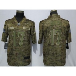 Los Angeles Chargers #17 Philip Rivers Camo Salute To Service Limited Nike NFL Men Jersey