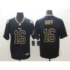 Los Angeles Rams #16 Jared Goff Black Shadow Legend Limited Nike NFL Men Jersey