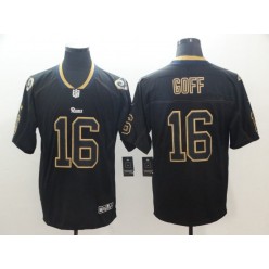 Los Angeles Rams #16 Jared Goff Black Shadow Legend Limited Nike NFL Men Jersey