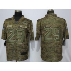 Miami Dolphins #29 Minkah Fitzpatrick Camo Salute To Service Limited Nike NFL Men Jersey