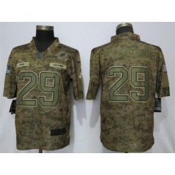 Miami Dolphins #29 Minkah Fitzpatrick Camo Salute To Service Limited Nike NFL Men Jersey