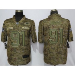 Miami Dolphins #91 Cameron Wake Camo Slaute To Service Limited Nike NFL Men Jersey
