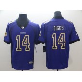 Minnesota Vikings #14 Stefon Diggs Purple Drift Fashion Limited Nike NFL Men Jersey