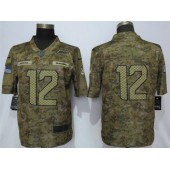 Seattle Seahawks #12 Fan Camo Salute To Service Limited Nike NFL Men Jersey