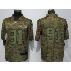 Washington Redskins #91 Ryan Kerrigan Camo Salute To Service Limited Nike NFL Men Jersey
