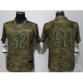 Women Nike Chicago Bears #52 Khalil Mack Camo Salute To Service Limited Jersey