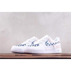 NIKE AIR FORCE 1 LOW DUMR WHITE BLUE RED 318985-100