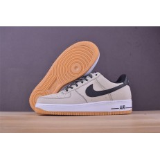 NIKE AIR FORCE 1 LOW LIGHT GREY BLACK WHITE 488298-068