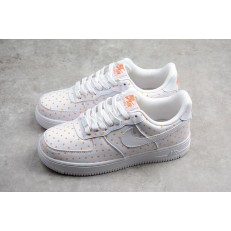 NIKE WMNS AIR FORCE 1 LOW WHITE ORANGE AT0062-181