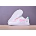 NIKE WMNS AIR FORCE 1 LOW WHITE PINK GREEN 314219-130