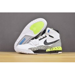 AIR JORDAN LEGACY 312 NRG WHITE BLACK FLUORESCENT GREEN AQ4160-107