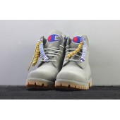 TIMBERLAND x CHAMPION 6 INCH MENS BOOTS A1UC8 GREY