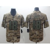 Atlanta Falcons #18 Calvin Ridley Camo Salute To Service Limited Nike NFL Men Jersey