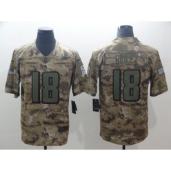 Atlanta Falcons #18 Calvin Ridley Camo Salute To Service Limited Nike NFL Men Jersey