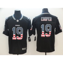 Dallas Cowboys #19 Amari Cooper Black USA Flag Fashion Limited Nike NFL Men Jersey