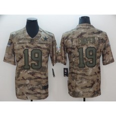 Dallas Cowboys #19 Amari Cooper Camo Salute To Service Limited Nike NFL Men Jersey
