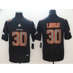 Denver Broncos #30 Phillip Lindsay Black Impact Rush Limited Nike NFL Men Jersey
