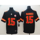 Kansas City Chiefs #15 Patrick Mahomes Black Vapor Untouchable Limited Nike NFL Men Jersey