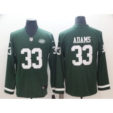New York Jets #33 Jamal Adams Green Therma Long Sleeve Nike NFL Men Jersey
