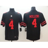 San Francisco 49ers #4 Nick Mullens Black Vapor Untouchable Limited Nike NFL Men Jersey