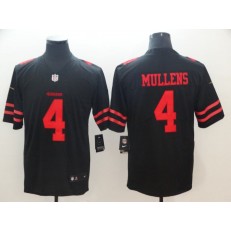San Francisco 49ers #4 Nick Mullens Black Vapor Untouchable Limited Nike NFL Men Jersey