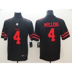 San Francisco 49ers #4 Nick Mullens Black Vapor Untouchable Limited Nike NFL Men Jersey
